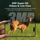 3PCS PIR 4G Invisible Hunting Camera  Full Color 940nm With GPS 3MP With Solar Panel