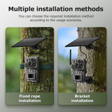 3PCS PIR 4G Invisible Hunting Camera  Full Color 940nm With GPS 3MP With Solar Panel