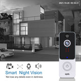 T9 WiFi Wireless Video Doorbell Camera with Wireless Chime Two-Way Audio, Motion Detection Alerts 1080p HD IR Night Vision Rechargeable Battery, 120°Wide Angle Remote Monitoring