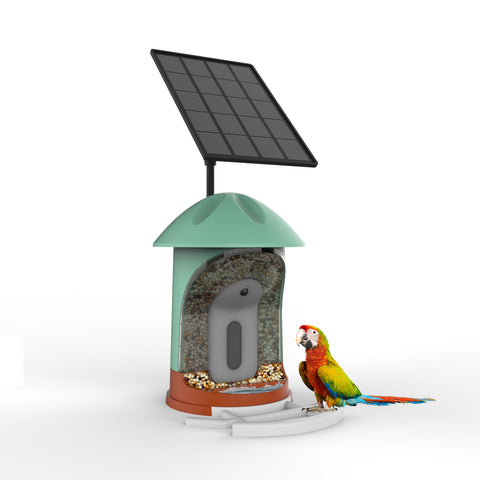 AI Smart Bird Feeder Camera With Solar Panel Charger 6700MAH Battery Bird Lover Smart bird recognition feeder