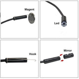 WIFI Endoscope Waterproof Borescope Inspection 2.0mp Camera USB IOS Android [Ultra Slim 5.5mm Dia.]