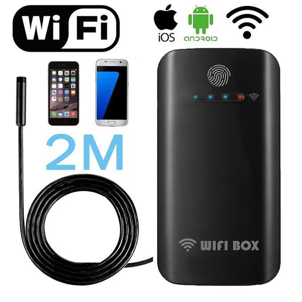 WIFI Endoscope Waterproof Borescope Inspection 2.0mp Camera USB IOS Android [Ultra Slim 5.5mm Dia.]