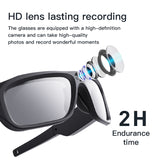 VSSG21DVR 4K Ultra HD Smart Glasses Video Sunglasses Lens Built-in 128GB Memory for Outdoor SportWater Resistance Video Sunglasses, Action Camera Hiking and Driving