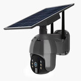 4G PTZ Camera Solar Battery-powered 4MP Color Night Vision Outdoor Security Camera
